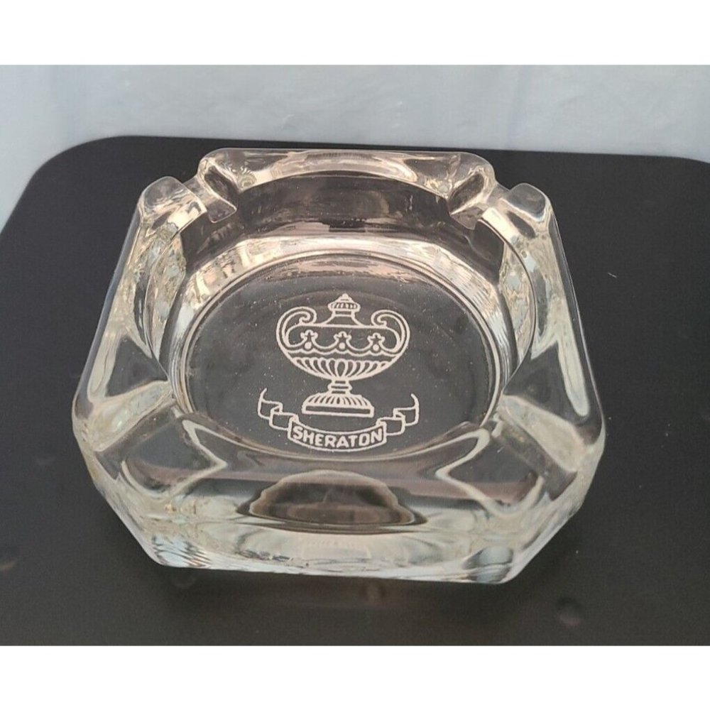 RARE & VTG Sheraton Ash Tray with Original Logo Design